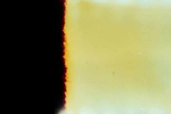 Μαύρο Και Κίτρινο Υπόβαθρο Του Εμφανισμένου Φιλμ Άκρη Της Ταινίας — Φωτογραφία Αρχείου
