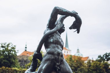 Wallenstein bahçesindeki heykeller. Prag, Çek Cumhuriyeti