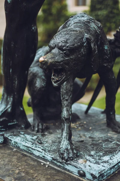 Sculptures in the Wallenstein garden. Prague, Czech Republic