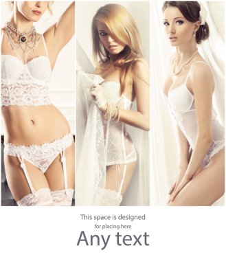 Genç, seksi ve güzel gelin iç çamaşırı. Gelin iç çamaşırı kadın koleksiyonu.