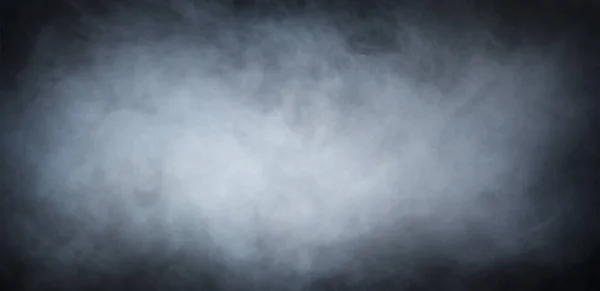 Grauer Rauch über schwarzem Hintergrund. Abstrakter Hintergrund. — Stockfoto