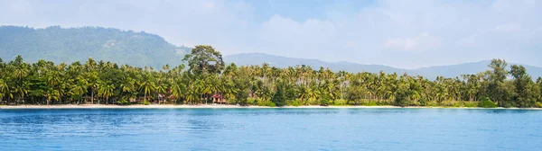 Paysage Thaïlandais Exotique Thaïlande Île Samui Vue Mer Océan Jungle — Photo