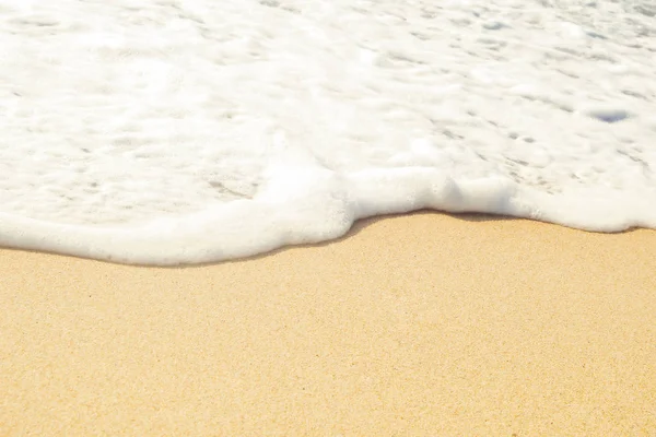 Вода Песок Закрытие Летнего Пляжного Фона Концепция Отпуска Путешествия Пространство — стоковое фото