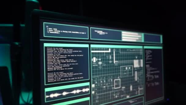 Fraude Internet Dark Net Ladrones Datos Concepto Cibernético Hacker Ataque — Vídeo de stock
