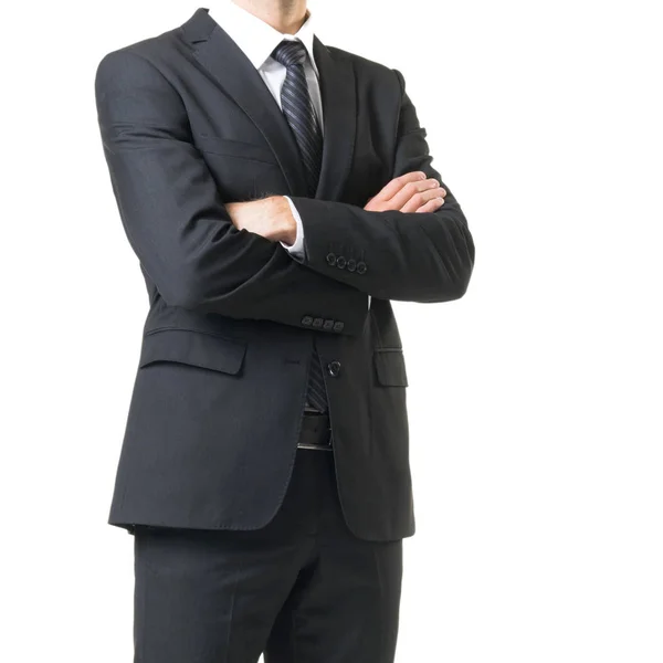 Businessman Suit Isolated White Close Man Formalwear Business Concept — Stock Photo, Image