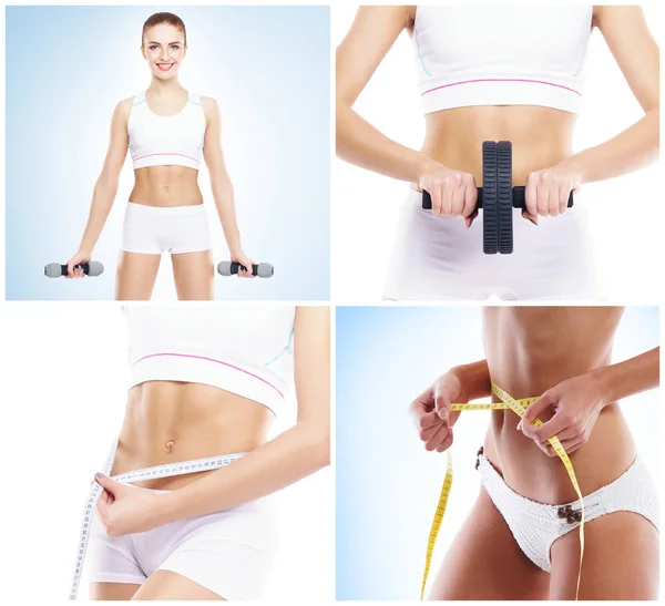 Sağlık Spor Fitness Beslenme Kilo Kaybı Diyet Selülit Kaldırma Liposuction — Stok fotoğraf