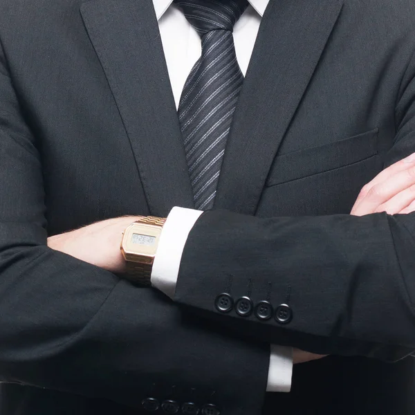 Close Businessman Formal Wear Businessperson Suit Business Concept — Stock Fotó