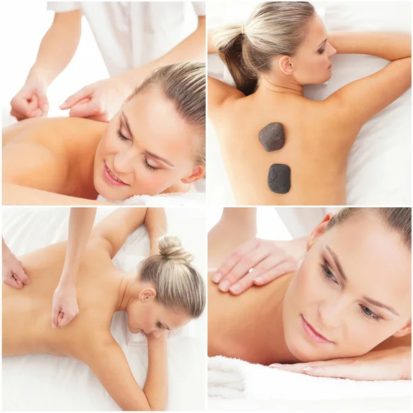 Massage Und Heilset Gesundheit Medizin Und Erholung Heil Und Massagekonzept — Stockfoto
