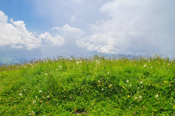알파인 봉우리 배경을 풍경입니다 융프라우 하이랜드 알프스 개념에서 하이킹 — 스톡 사진