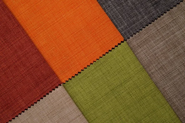 Makro Pozadí Textilního Vzorku Přírodní Bavlněné Textilie Kopírovat Místo — Stock fotografie