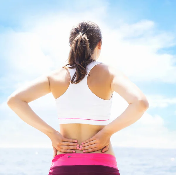 Sportieve Mooi Meisje Sport Buiten Doen Sportschool Fitness Gezonde Levensstijl — Stockfoto