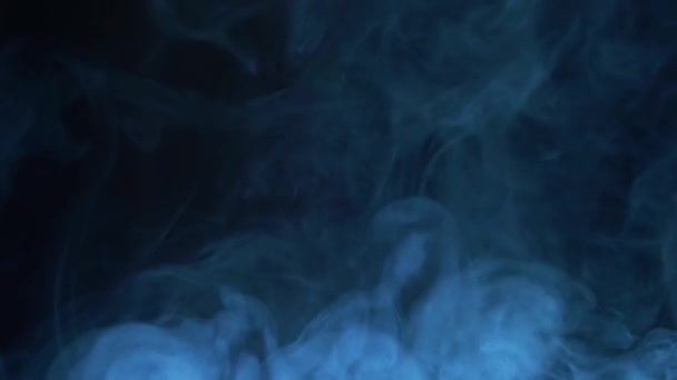 Smoke texture over blank black background — Stock Video