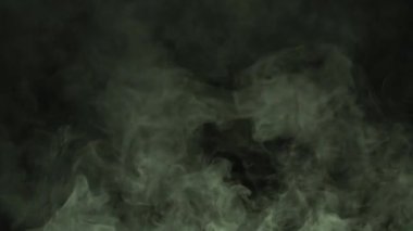 Boş siyah arka plan üzerinde doku duman