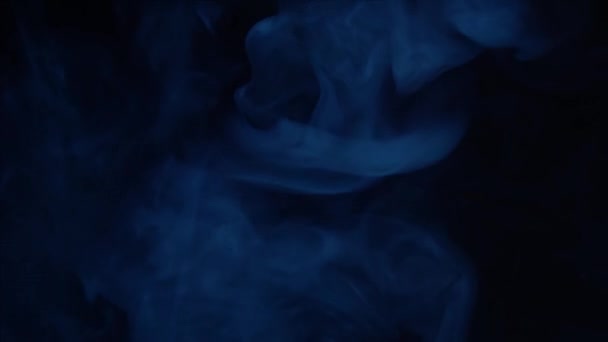 Boş siyah arka plan üzerinde doku duman — Stok video