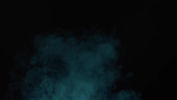 Smoke texture over blank black background — Stock Video