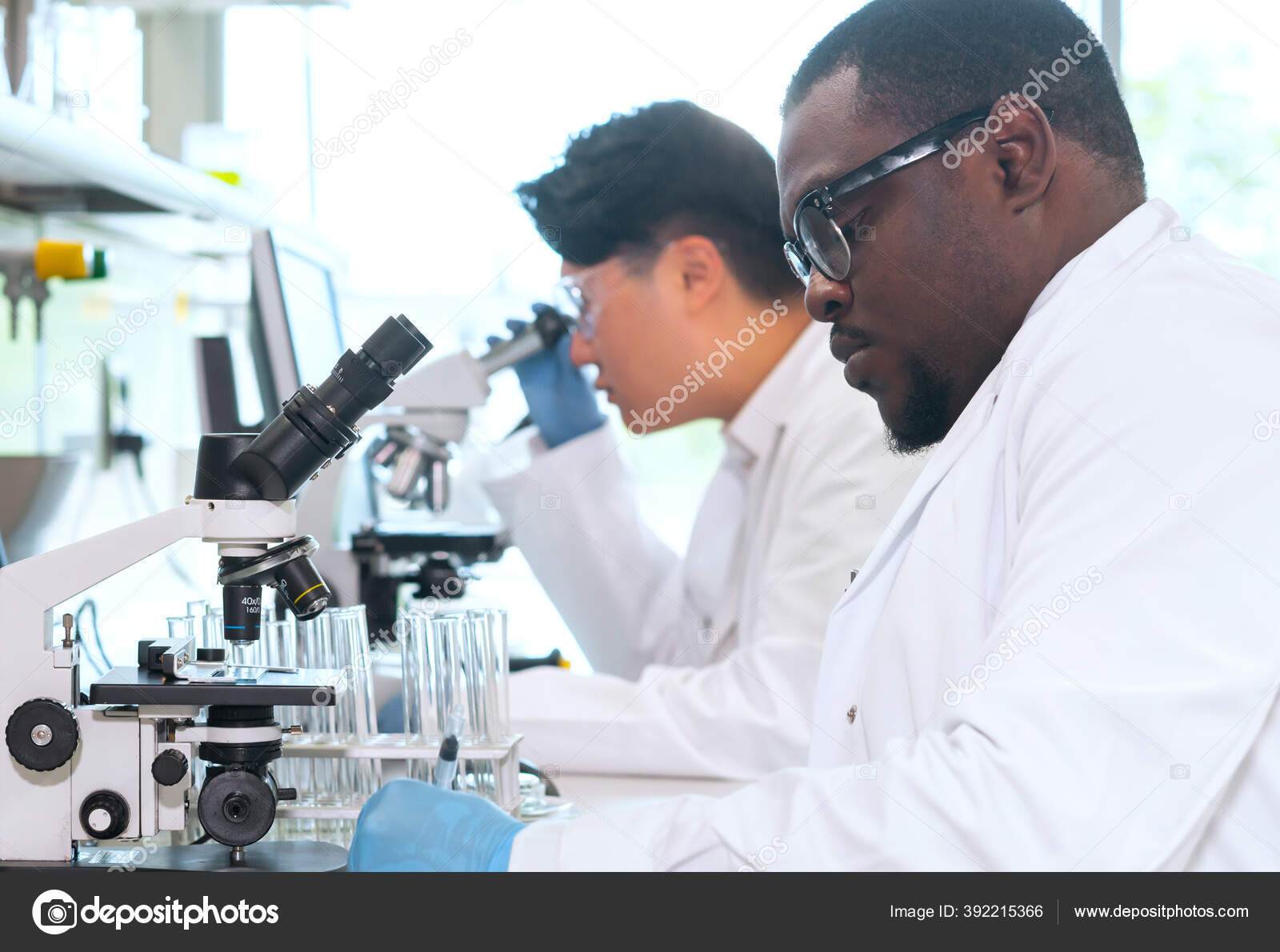 Scientist Working Lab Doctors Making Medical Research Laboratory Tools
