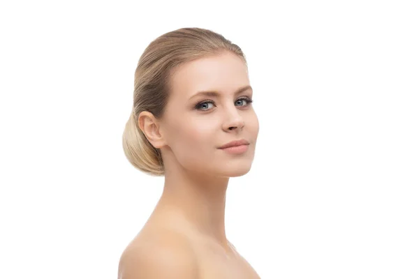 Tvář Krásné Dívky Plastická Chirurgie Zvedání Pleti Lázně Kosmetika Medicína — Stock fotografie