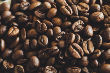 Kokulu kahve çekirdekleri.