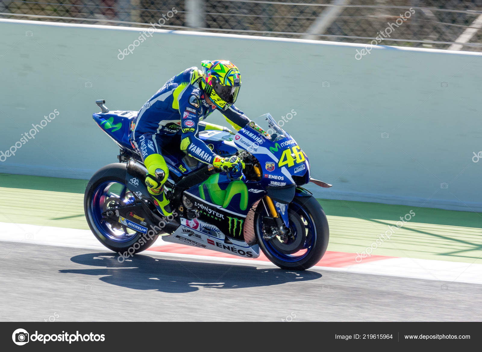 Barcelona Spain June Valentino Rossi 2016 Monster Energy Motogp