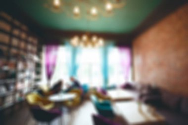 Defokus kişi figürleri ile soyut arka plan