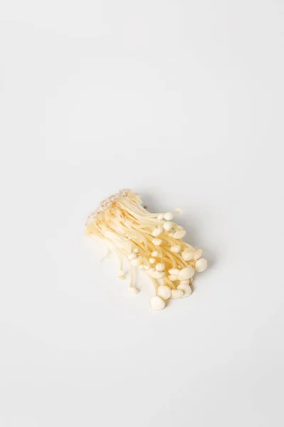 Enoki Enokitake Flammulina Velutipes Cogumelo Comestível Popular Culinária Japonesa Heap — Fotografia de Stock