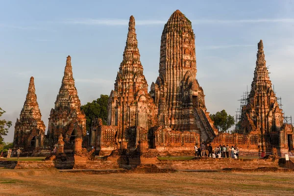 Ayutthaya Thailandia Gennaio 2018 Persone Che Visitano Tempio Del Parco — Foto Stock