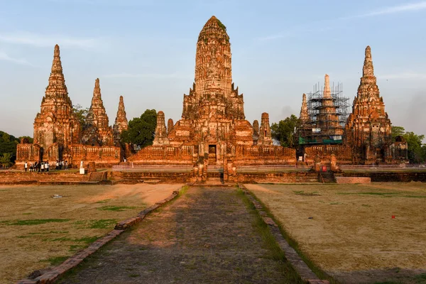 Ayutthaya Thajsko Ledna 2018 Lidí Navštíví Chrám Ayutthaya Historický Park — Stock fotografie