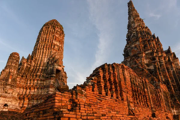 Tempio Ayutthaya Parco Storico Sulla Thailandia — Foto Stock