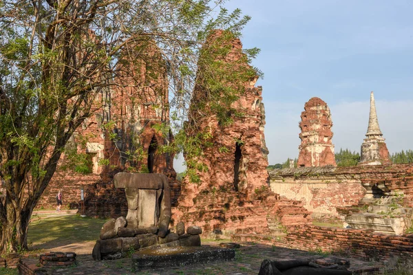 Ayutthaya Tempel Historiska Park Thailand — Stockfoto