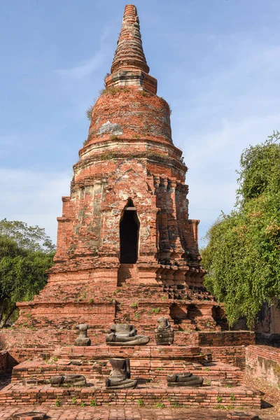 Chrám Ayutthaya Historický Park Thajsku — Stock fotografie