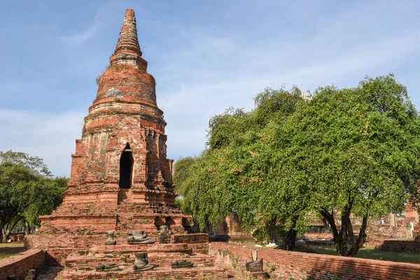 Tempel Von Ayutthaya Historischer Park Auf Thailand — Stockfoto