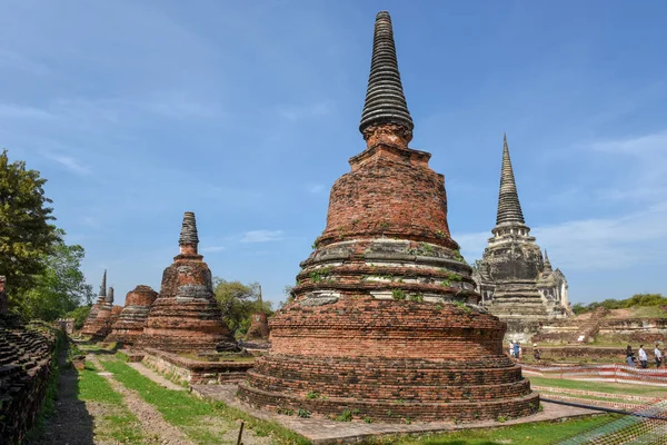 Templo Ayutthaya Parque Histórico Tailândia — Fotografia de Stock