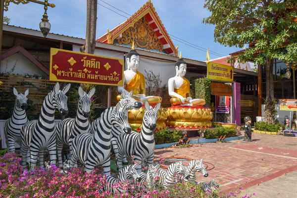 Estátua Buda Templo Ayutthaya Tailândia — Fotografia de Stock