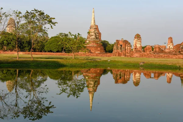 Templo Del Parque Histórico Ayutthaya Tailandia — Foto de Stock