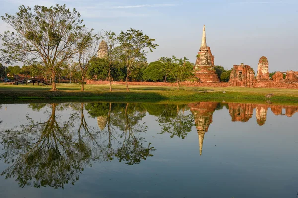 Templo Del Parque Histórico Ayutthaya Tailandia —  Fotos de Stock