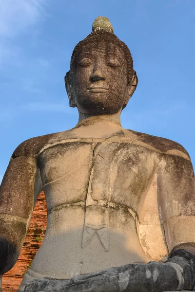 Statue Bouddha Dans Parc Historique Ayutthaya Thaïlande — Photo