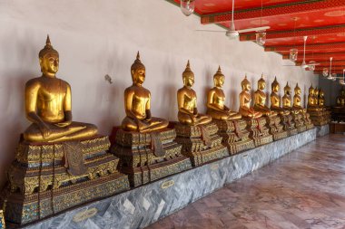 Bangkok, Tayland altın Wat Pho Buda Tapınağı.