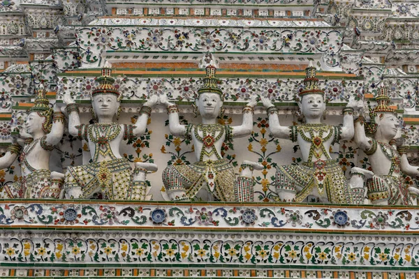 Détail Temple Wat Pho Bangkok Sur Thaïlande — Photo