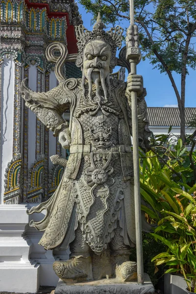 Statue Wat Pho Temple Bangkok Thailand — Stock Photo, Image