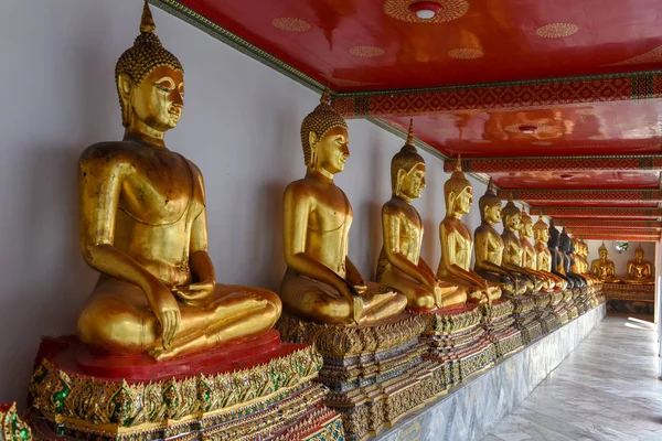 Buddha Oro Del Tempio Wat Pho Bangkok Thailandia — Foto Stock