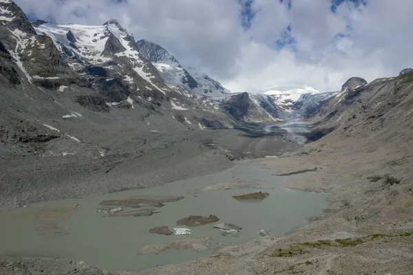 パステルツェ氷河と共にオーストリア最高峰グロースグロックナー山 — ストック写真
