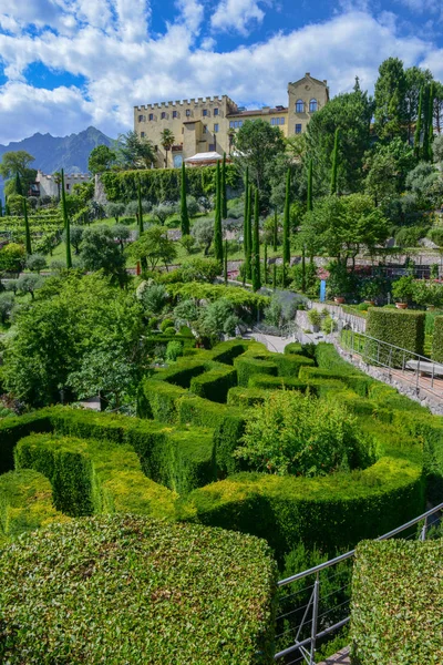 Jardim Botânico Castelo Trauttmansdorff Meran Sul Tirol Itália — Fotografia de Stock