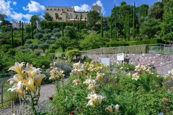 Botanic garden of Trauttmansdorff Castle at Meran on South Tyrol, Italy