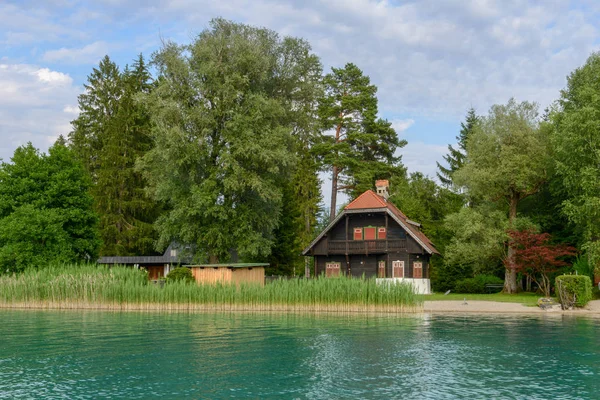 Rural House Lake Fakkar Carinthia Austria — Stock Photo, Image