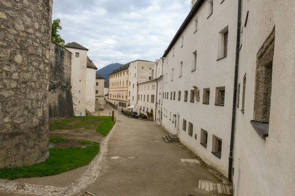 Célèbre Forteresse Hohensalzburg Dans Ville Historique Salzbourg Autriche — Photo
