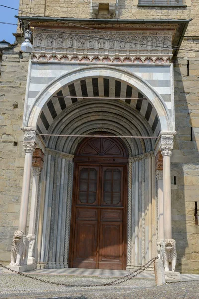 Basilique Santa Maria Maggiore Dans Vieille Ville Haute Ville Bergame — Photo