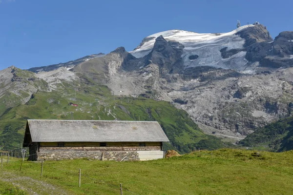 Glaciar Del Monte Titlis Sobre Engelberg Los Alpes Suizos — Foto de Stock