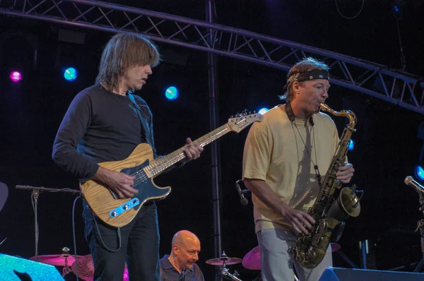 Lugano Suíça Julho 2005 Mike Stern Bill Evans Steps Ahead — Fotografia de Stock