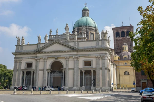 Vercelli Italia Settembre 2018 Cupola Del Duomo Vercelli Piemonte — Foto Stock