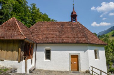 Aziz münzevi Niklaus von baca Flueli-Ranft İsviçre Alpleri üzerinde Chapel Ranft